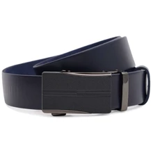 Чоловічий ремінь Borsa Leather синій (125v1genav23-navy): Стать Мужской