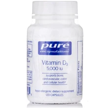 Pure Encapsulations Vitamin D3 5000 МЕ Витамин Д3 120 капсул: Тип Витамин D