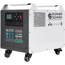 Зарядная станция Konner&Sohnen 2500PS 2560Wh,2500W UA: Емкость аккумулятора, Вт/ч 2560