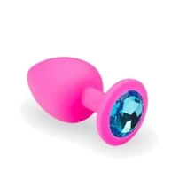 Силиконовая анальная пробка с кристаллом Pink Silicone Topaz (размер M): Для кого Унисекс