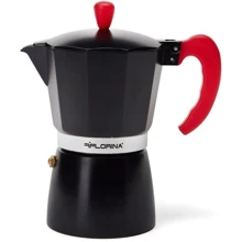 Кавоварка гейзерная Black and Red на 6 чашок (1K2697): Колір чорний
