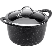 Каструля Vinzer Premium Granite Induction Ø 24см, 5л з кришкою (089452): Тип Традиционная