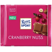 Шоколад Ritter Sport cranberry nuss 100 г (WT4570): Вес, г 100