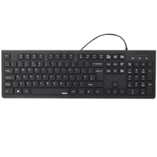 Клавиатура HAMA KC-200 Black (89182681): Подключение проводное