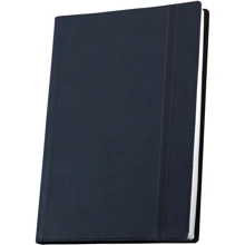 Деловая записная книжка Vivella А5, на резинке, темно-синий (O27105-24): undefined undefined