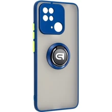 Чехол для телефонов ArmorStandart Frosted Matte Ring Navy Blue for Xiaomi Redmi 10C (ARM68368): Совместимость Xiaomi Redmi 10C