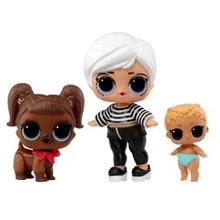 Набор игровых фигурок L.O.L. Surprise! OPP Tot + Pet + Lil Sis Битник бейби и Дарлинг Догги (987888): Возраст от 3 лет