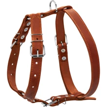 Шлея одинарная Collar для средних пород собак, 25мм, коричневый: Производитель Collar
