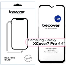 BeCover Tempered Glass 10D Black для Samsung G766 Galaxy XCover7 Pro (713554): undefined undefined
