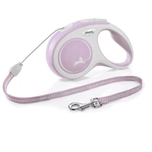 Поводок-рулетка Flexi New Comfort S до 12 кг 5 м розовый (4000498042809): Тип шнура Трос