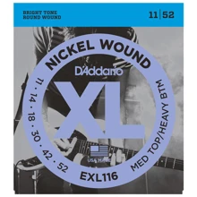 Струна для гитар Струны D`ADDARIO EXL116 XL MEDIUM TOP / HEAVY BOTTOM (11-52): Тип Комплект струн