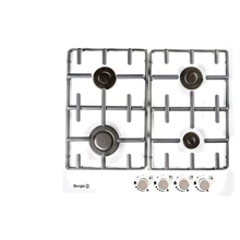 Варильна поверхня газова Borgio 6621 (White Enamelled): Розташування панелі спереду