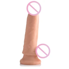 6 Inch Ultra Real Dual Layer Suction Cup Dildo - фаллоимитатор 13x4.5 см: Назначение Вагинальные