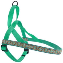 Шлея Coastal Ribbon Weave Harness для собак темно-бирюзовый с косточками XXS 1.6-35-40 см: Производитель Coastal