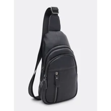 Чоловіча сумка-слінг Keizer чорна (K1612-6bl-black): Стать Мужской