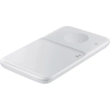 Зарядное устройство Samsung Wireless Charger Duo (with TA) White for Smartphones and Galaxy Watch (EP-P4300TWRGRU): Кабель в комплекте USB-C, отсоединяемый