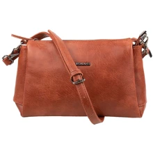 Женская сумка через плечо Amelie Galanti коричневая (A991339-red-br): Пол Женский