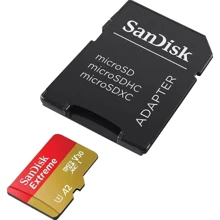 Карта памяти SanDisk 128GB microSD C10 UHS-I U3 Extreme V30 + адаптер (SDSQXAA-128G-GN6MA): Тип карты MicroSDXC