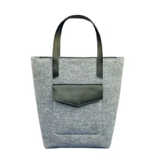Жіноча сумка шоппер BlankNote чорна (BN-BAG-17-felt-g): Стать жіночий