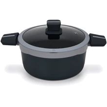 Кастрюля Fissman Luxuria со стеклянной крышкой 24x12 см 4.5 л (14551): Тип Традиционная