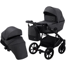 Коляска 2 в 1 Bair Kiwi Soft BKS-219 графит - графит (кожа): Тип коляски Универсальная коляска (2-в-1)