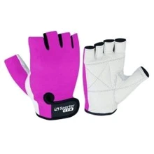 Перчатка для фитнеса Sporter Women (MFG-208.4 C) - White/Pink - M: Пол Для женщин