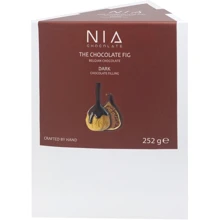Інжир NIA CHOCOLATE The Chocolate Fig Dark 252 г, сушений у чорному шоколаді з ароматом бренді (8683465820110): Вага, г 252