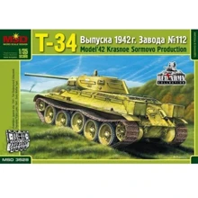 Модель Micro Scale Design Т-34 танк версия 1942 г. завода "Красное Сормово" (MSD3528): Производитель Micro Scale Design