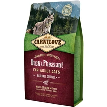 Сухой корм для взрослых кошек Carnilove Cat Duck & Pheasant Hairball Control для выведения волосяных комков 2 кг (8595602512348): Тип Сухой корм