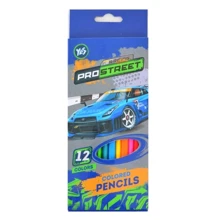 Олівці Yes 12 кольорів Street racing (290432): Тип кольорові