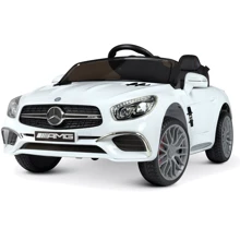 Детский электромобиль Bambi Racer Mercedes, белый (M 4871EBLR-1): Вид автомобиль
