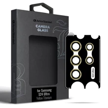 Аксессуар для смартфона ArmorStandart Tempered Glass Supreme Black Icon Yellow Titanium for Camera Samsung S928 Galaxy S24 Ultra (ARM76604): Совместимость Samsung S928 Galaxy S24 Ultra