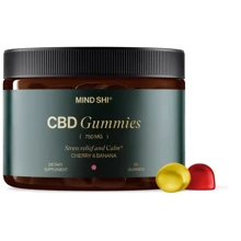 Жувальні цукерки Mind Shi CBD Gummies Full Spectrum 750 mg Cherry & Banana - 30 gummies: undefined undefined