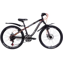 Discovery FLINT AM DD 2021 M 24" черно-серый с оранжевым (OPS-DIS-24-242): Диаметр колес, дюймов 24
