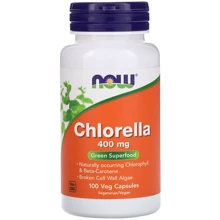Now Foods Chlorella, 400 mg, 100 Veg Capsules (NOW-02628): Форма выпуска Капсулы