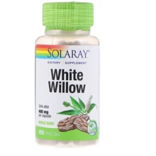 Solaray White Willow Bark 400 mg Біла верба 100 капсул: Форма випуску капсули
