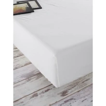 Простирадло на гумці SoundSleep Stonewash Adriatic milky молочна 180x200 см (653590749219): Тип простирадло