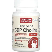 Jarrow Formulas, Citicoline, CDP Choline, 250 mg, 60 Capsules (JRW20012): Форма випуску капсули