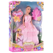 Детская кукла Принцесса DEFA Lucy Bambi 8063 с расческой и сумочкой (Розовый): Возраст от 3 лет