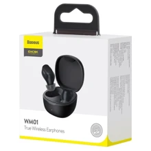 Наушники Baseus Wm01 Black (NGWM01-01 / NGTW370001): Тип конструкции вакуумные