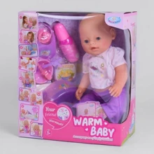 Пупс Warm Baby WZJ 058 A-584 10 функций, с аксессуарами: Производитель Warm Baby