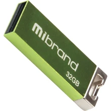 USB-флешка Mibrand 32GB Сhameleon Light Green USB 2.0 (MI2.0/CH32U6LG): Стандарт USB USB 2.0