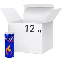 Упаковка энергетического напитка Boom Fire 12х0.33 л (4860112000086_12): Объем, л 3.96