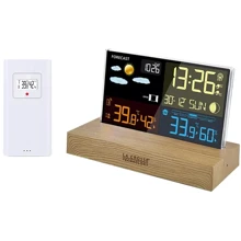 Метеостанція La Crosse WS6206 Color: Метео вимірювання Фаза луны, Точка росы, Внутренняя влажность, Внешняя температура, Внешняя влажность, Атмосферное давление