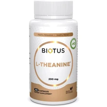 Biotus L-Theanine 200 mg L-теанин 100 капсул: Тип L Теанин