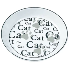 Миска Flamingo Ceramic Cat для котов керамическая белая 16x3 см: Тип Миски