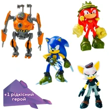 Набір ігрових фігурок Sonic Prime Пригоди Соніка 5 фігурок 6.5 см (SON2040D): Тип Набор игровых фигурок