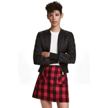 Спідниця H & M 4109904 40 червона А-силует коротка міні: Матеріал поліестер
