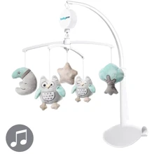 Музична карусель BabyOno для ліжечка Сова Софія (443): Колір серый