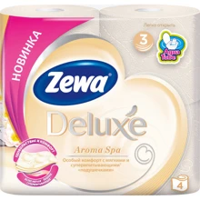 Zewa Deluxe Туалетний папір Арома Спа шампань тришарова 4 шт.: Класифікація Мас-маркет